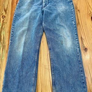Vintage Polo Ralph Lauren Mens Jeans 33x28” in Straight Leg USA Made Medium Blue